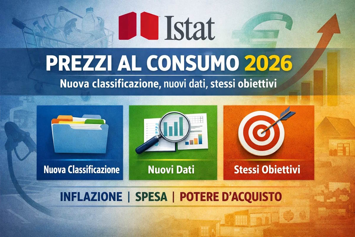 Istat, prezzi al consumo 2026: nuova classificazione, nuovi dati, stessi obiettivi