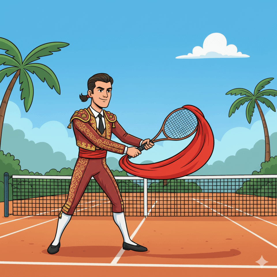 Uno dei gesti più eleganti del tennis: la Veronica