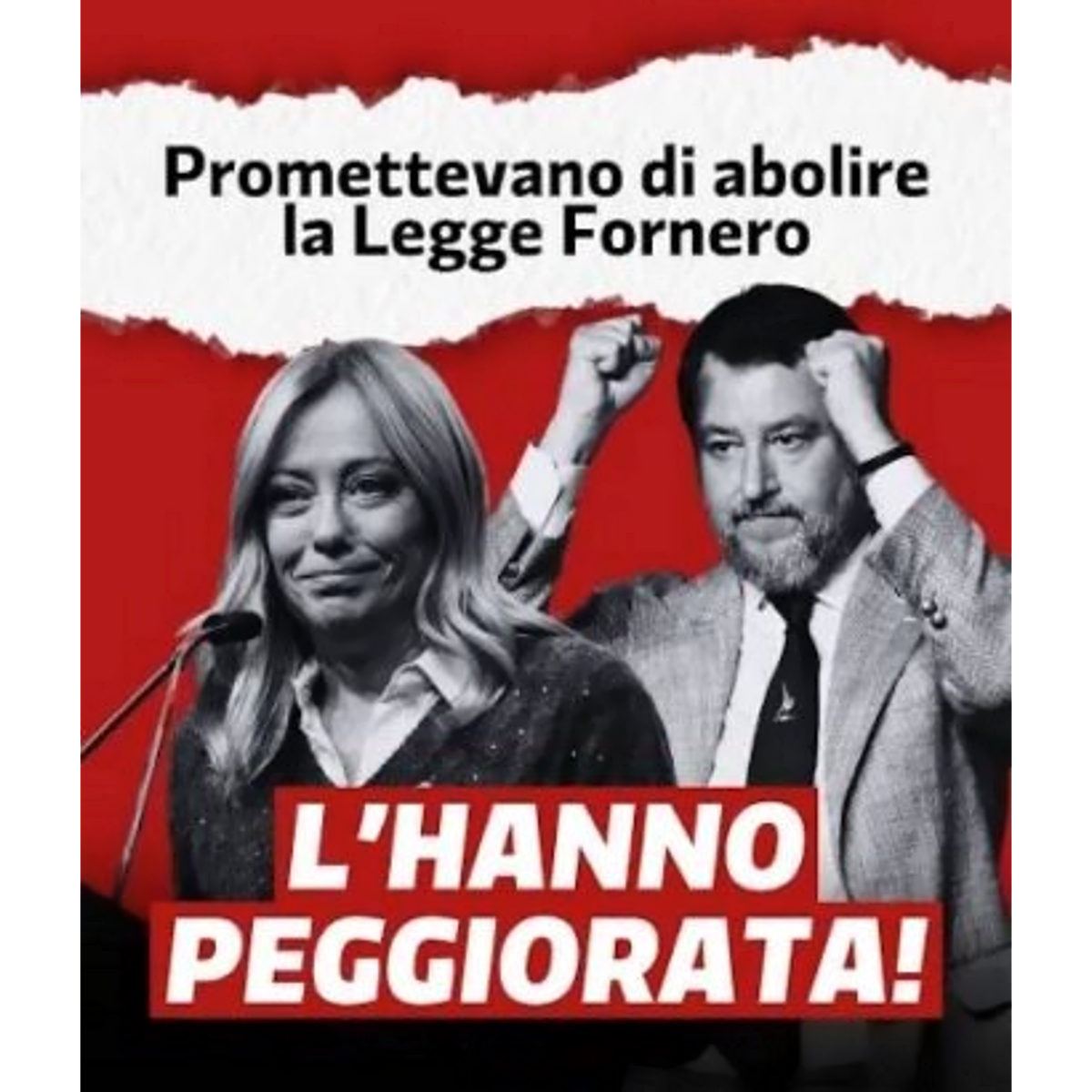 C’era una volta chi voleva abolire la Fornero