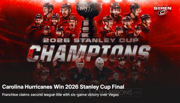 Stanley Cup: Carolina campione, Staal MVP, lo shutout di Bussi nella storia