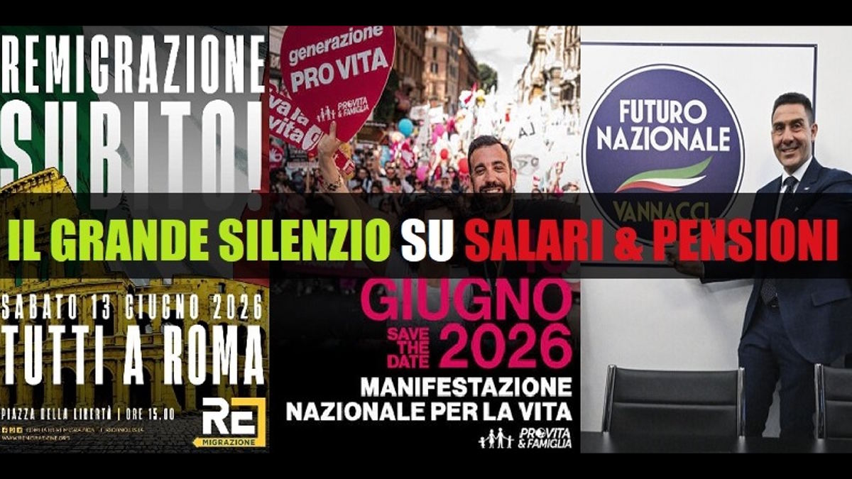 Roma, un Sabato di passione: 4 Cortei più Vannacci meno salari e pensioni!