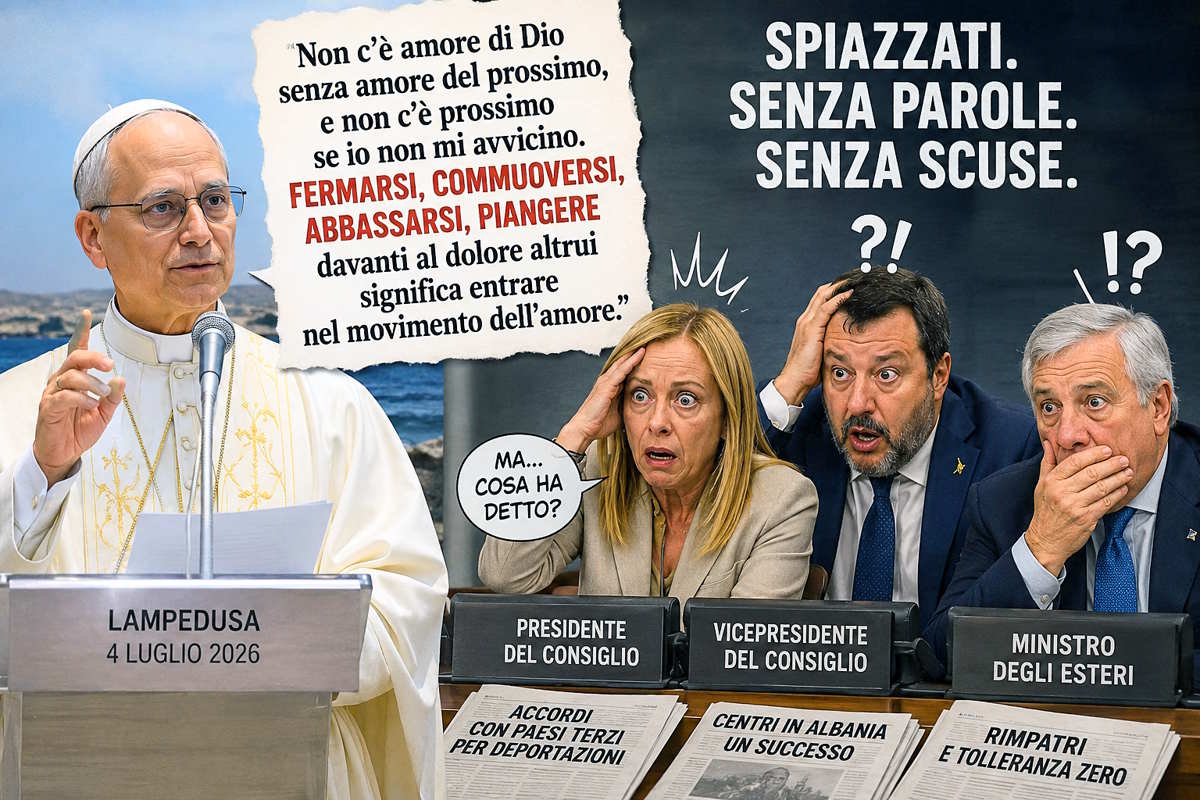 Lampedusa, Leone XIV rilancia il Vangelo dell'accoglienza: «Non lasciamoci vincere dalla paura, chi passa oltre è corresponsabile»