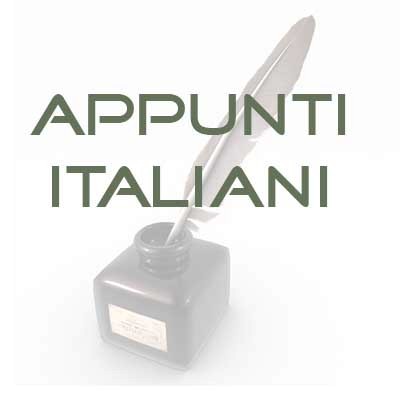 Appunti Italiani
